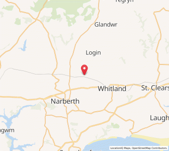 Map of Llanfallteg West, WalesWales