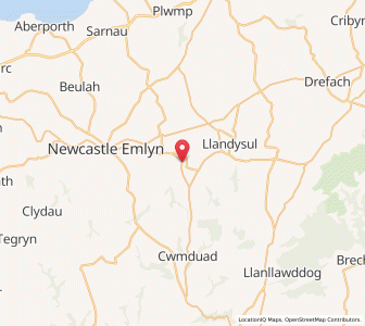 Map of Llangeler, WalesWales