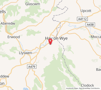 Map of Llanigon, WalesWales