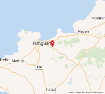 Map of Llanllawer, WalesWales