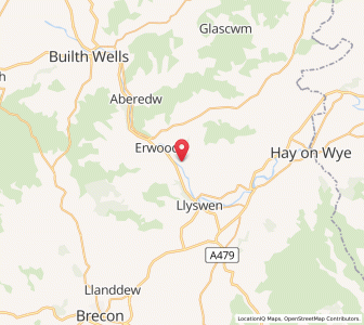 Map of Llanstephan, WalesWales