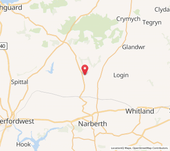 Map of Llanycefn, WalesWales