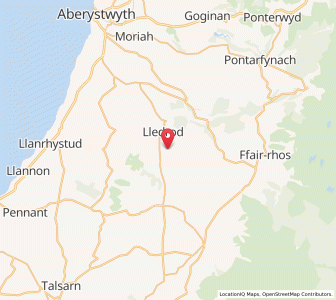 Map of Lledrod, WalesWales
