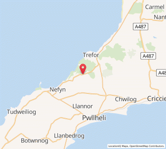 Map of Llithfaen, WalesWales