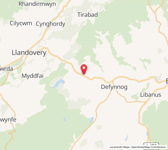 Map of Llywel, WalesWales