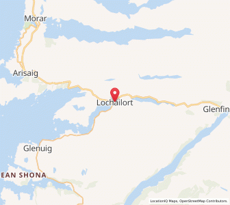 Map of Lochailort, ScotlandScotland