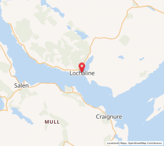 Map of Lochaline, ScotlandScotland