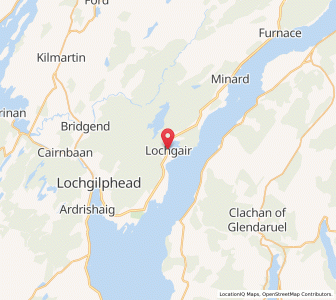 Map of Lochgair, ScotlandScotland