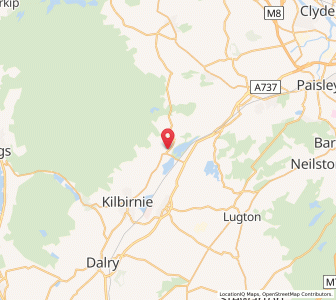 Map of Lochwinnoch, ScotlandScotland