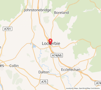 Map of Lockerbie, ScotlandScotland