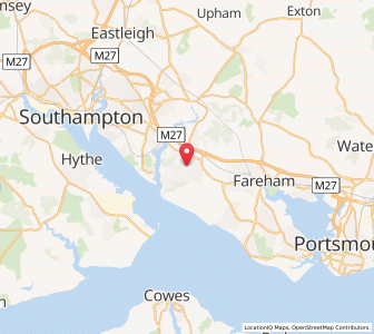 Map of Locks Heath, EnglandEngland