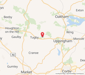 Map of Loddington, EnglandEngland