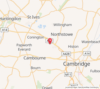 Map of Lolworth, EnglandEngland