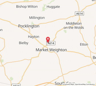 Map of Londesborough, EnglandEngland