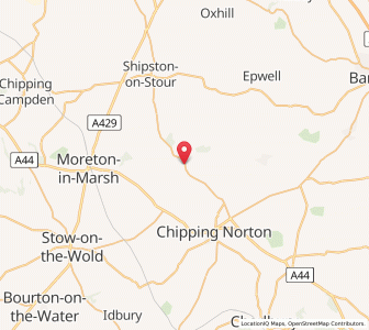 Map of Long Compton, EnglandEngland