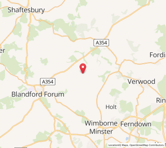 Map of Long Crichel, EnglandEngland