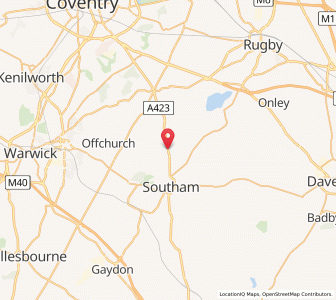 Map of Long Itchington, EnglandEngland