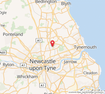 Map of Longbenton, EnglandEngland