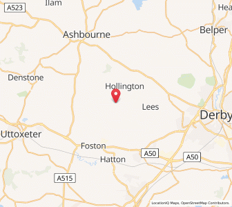 Map of Longford, EnglandEngland