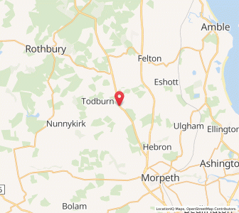 Map of Longhorsley, EnglandEngland