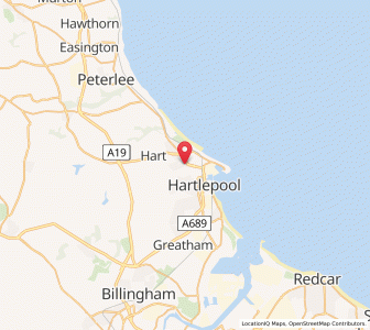 Map of Low Throston, EnglandEngland