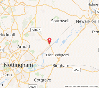 Map of Lowdham, EnglandEngland