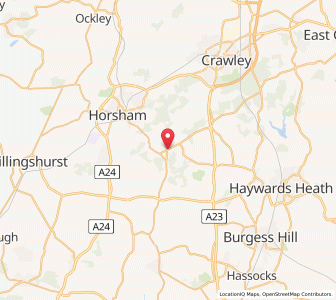 Map of Lower Beeding, EnglandEngland