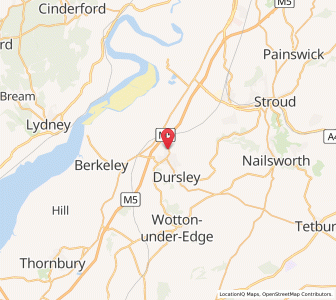 Map of Lower Cam, EnglandEngland