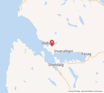 Map of Lower Diabaig, ScotlandScotland