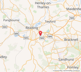 Map of Lower Earley, EnglandEngland