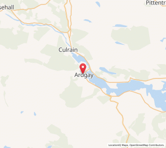 Map of Lower Gledfield, ScotlandScotland