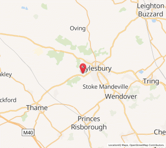 Map of Lower Hartwell, EnglandEngland