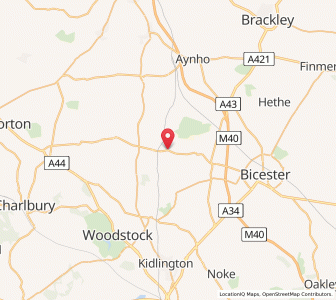 Map of Lower Heyford, EnglandEngland
