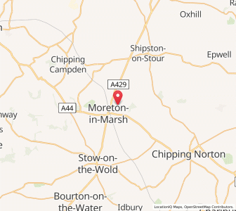 Map of Lower Lemington, EnglandEngland