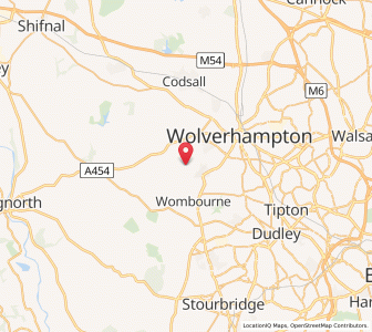 Map of Lower Penn, EnglandEngland