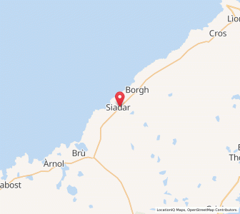 Map of Lower Shader, ScotlandScotland