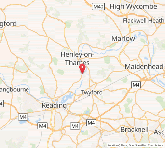 Map of Lower Shiplake, EnglandEngland