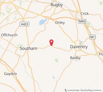 Map of Lower Shuckburgh, EnglandEngland