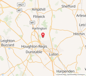 Map of Lower Sundon, EnglandEngland