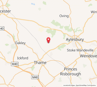 Map of Lower Winchendon, EnglandEngland