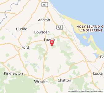 Map of Lowick, EnglandEngland