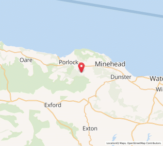 Map of Luccombe, EnglandEngland