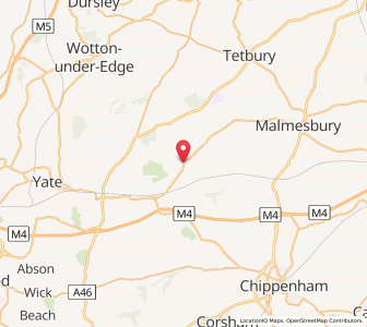 Map of Luckington, EnglandEngland