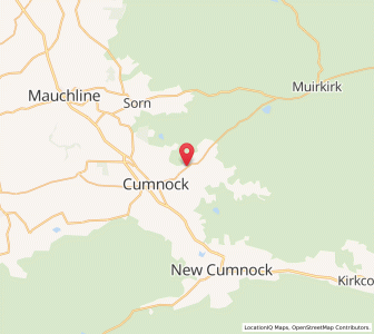 Map of Lugar, ScotlandScotland