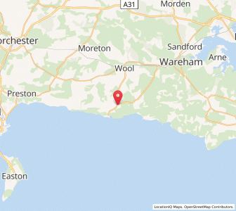 Map of Lulworth Camp, EnglandEngland