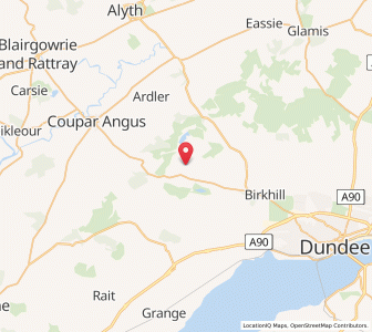 Map of Lundie, ScotlandScotland
