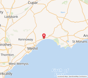 Map of Lundin Links, ScotlandScotland