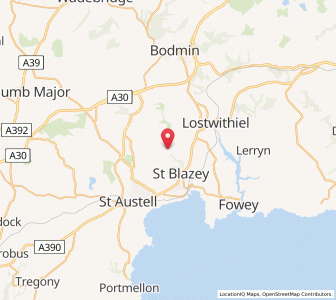 Map of Luxulian, EnglandEngland