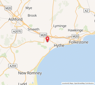 Map of Lympne, EnglandEngland