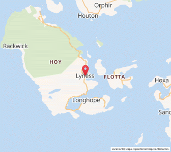 Map of Lyness, ScotlandScotland